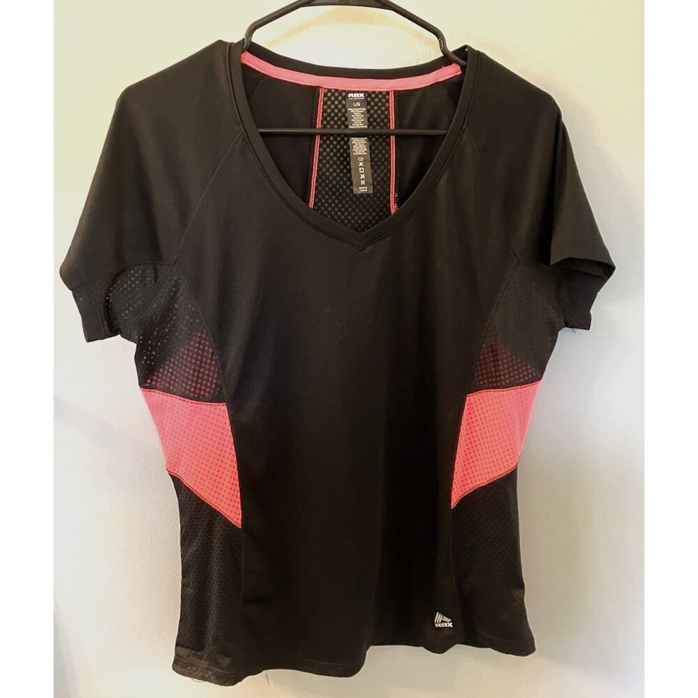 RBX Womens Pink & Black Athletic with Mesh inserts Size Large - Picture 1 of 6